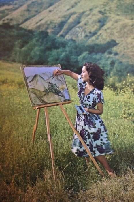 Elizabeth Taylor painting